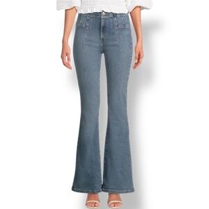 FP x We The Free Jayde Flare Jeans -  Sunburst Blue - Size 29 | 28” Inseam